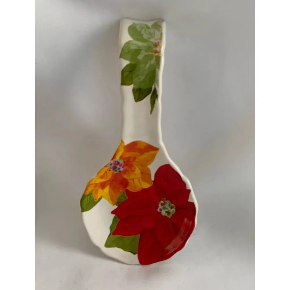 The Pioneer Woman Holiday Poinsettia Spoon Rest, Multicolor